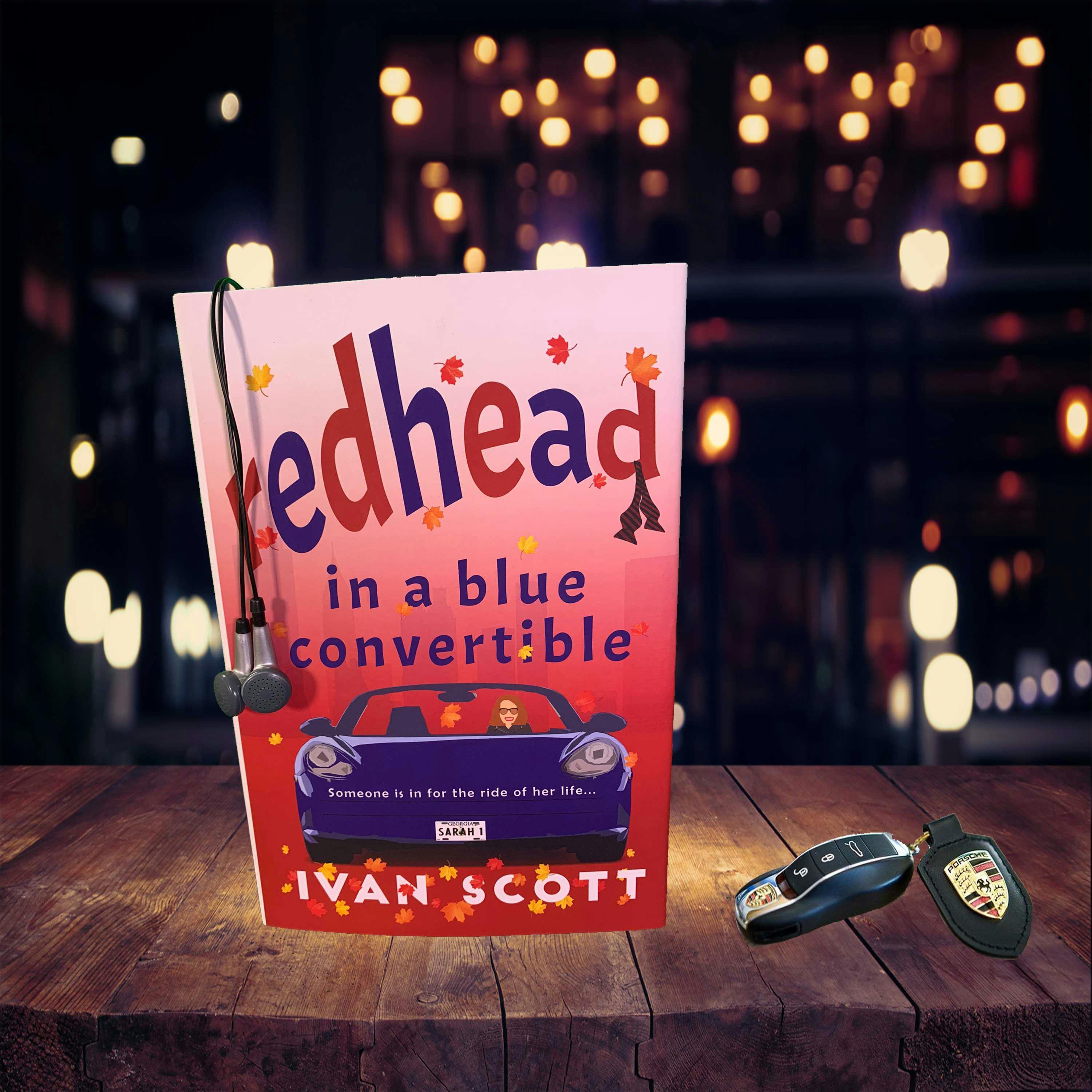 Redhead in a Blue Convertible - Ivan Scott