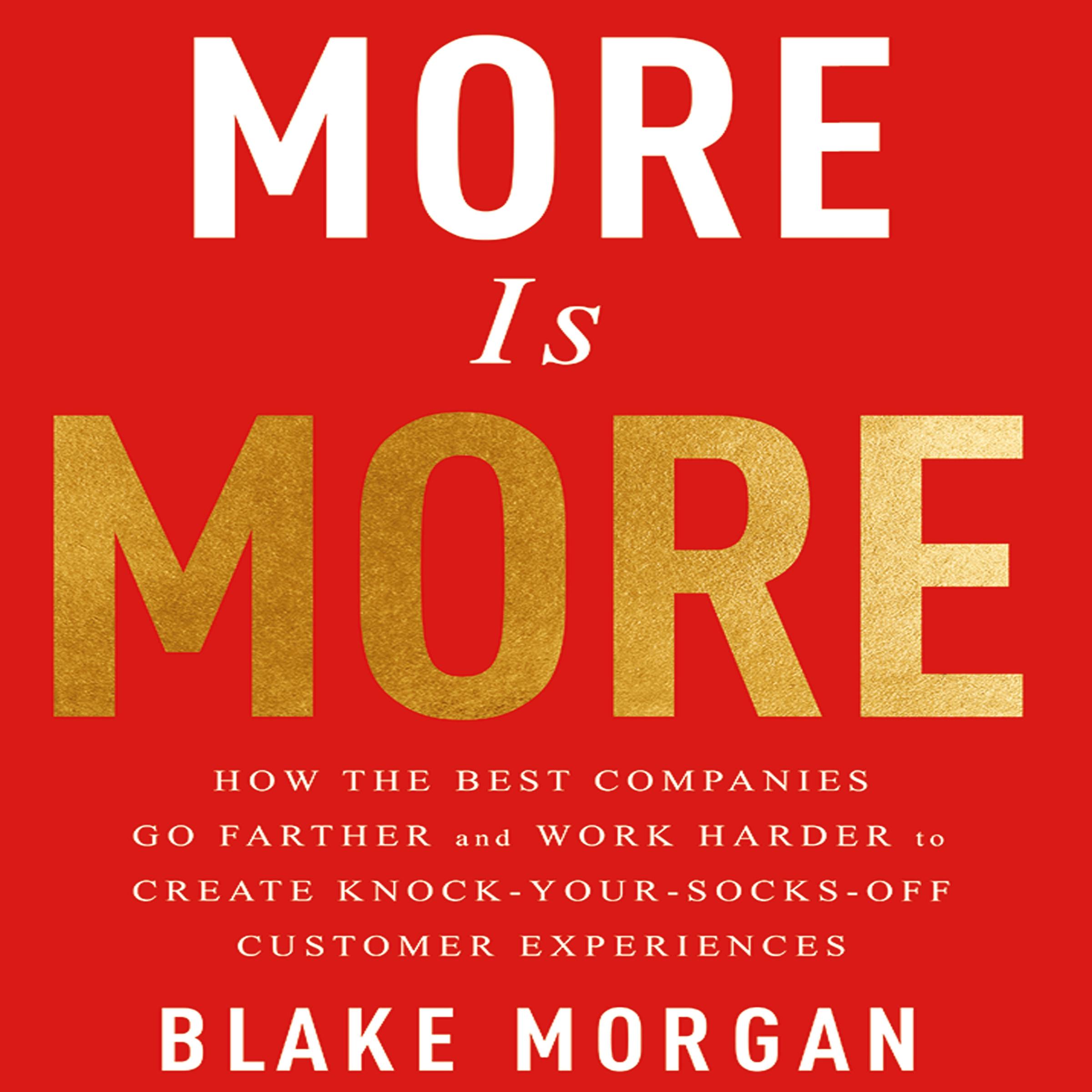 More is More: How the Best Companies Go Farther and Work Harder to Create Knock-Your-Socks-Off Customer Experiences - Blake Morgan