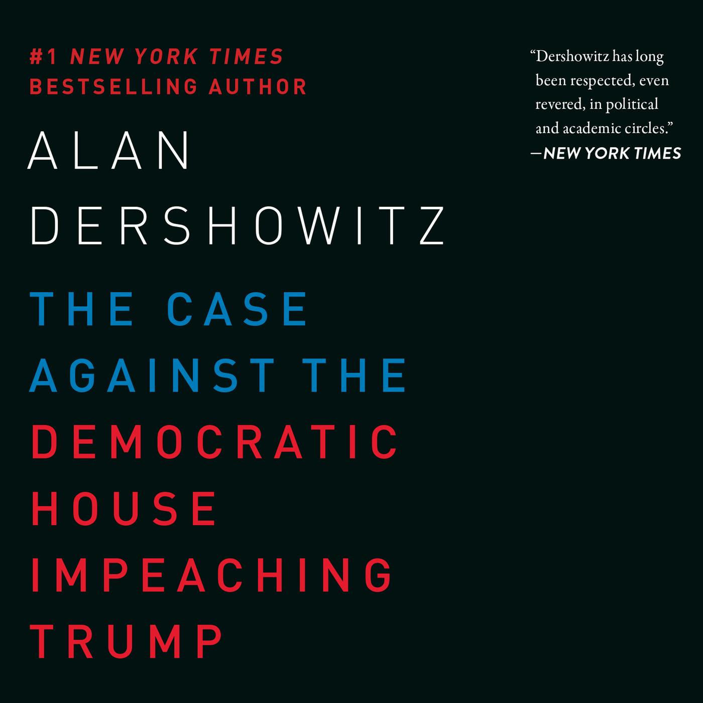 The Case Against the Democratic House Impeaching Trump (Unabridged) - Alan Dershowitz