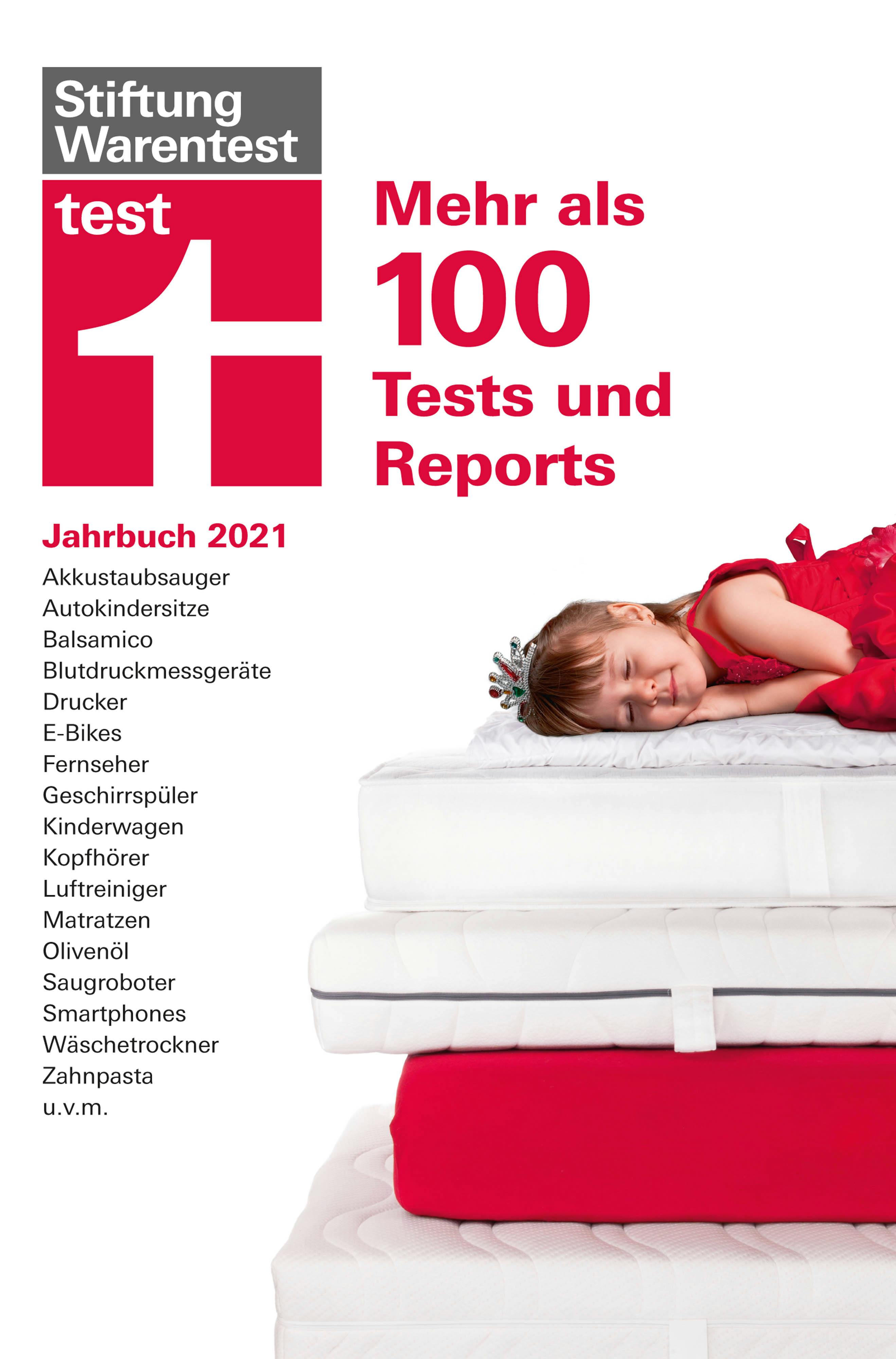 test Jahrbuch 2021: Mehr als 100 Tests und Reports - 