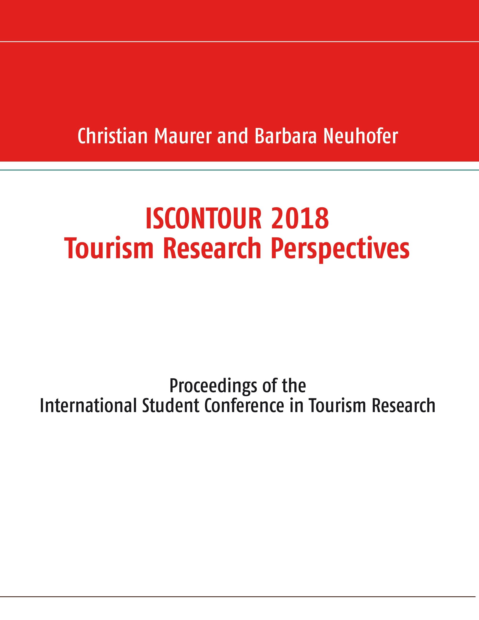 Iscontour 2018 Tourism Research Perspectives - Barbara Neuhofer