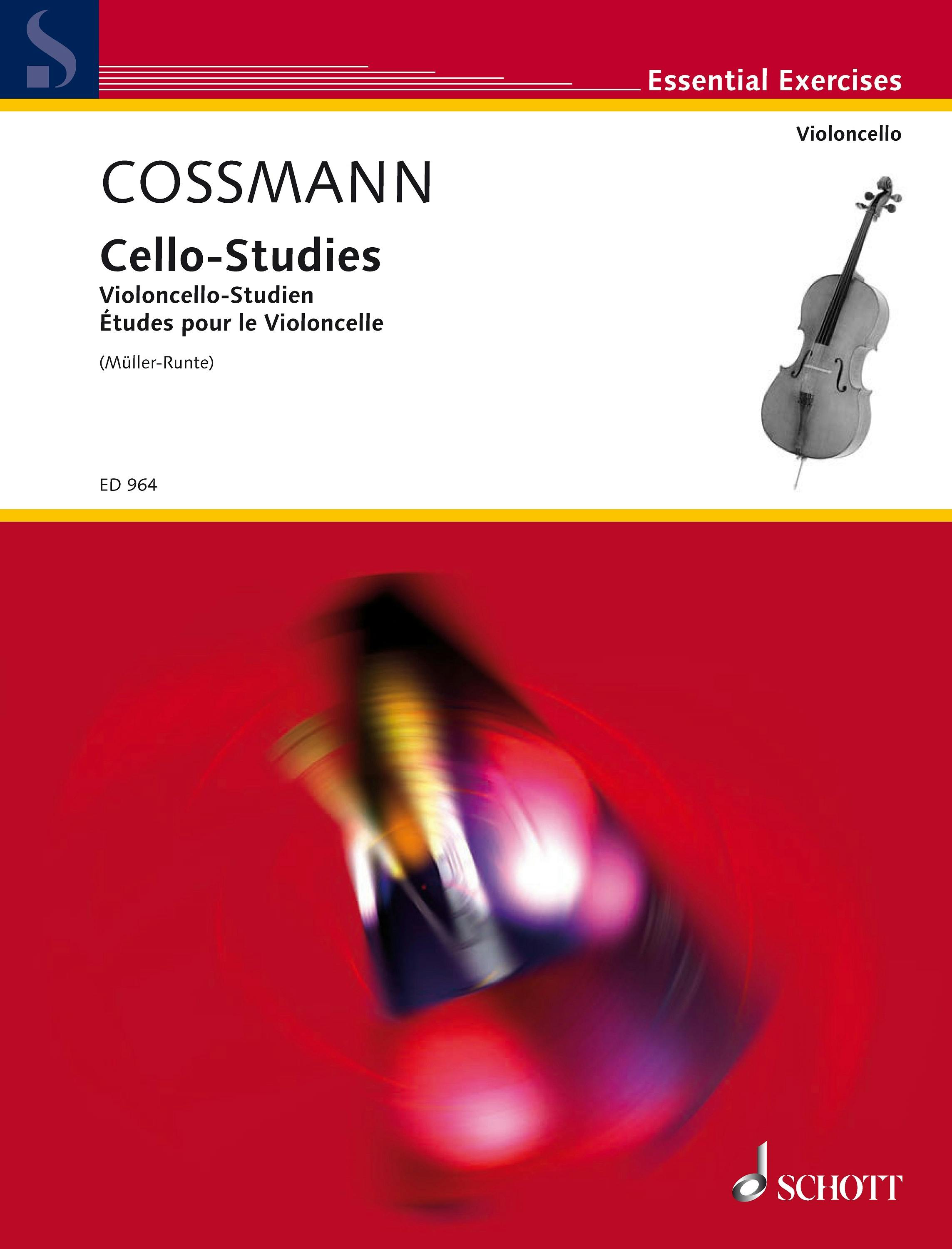 Cello Studies: for the suppleness and stamina of the fingers and the purity of intonation - Bernhard Cossmann
