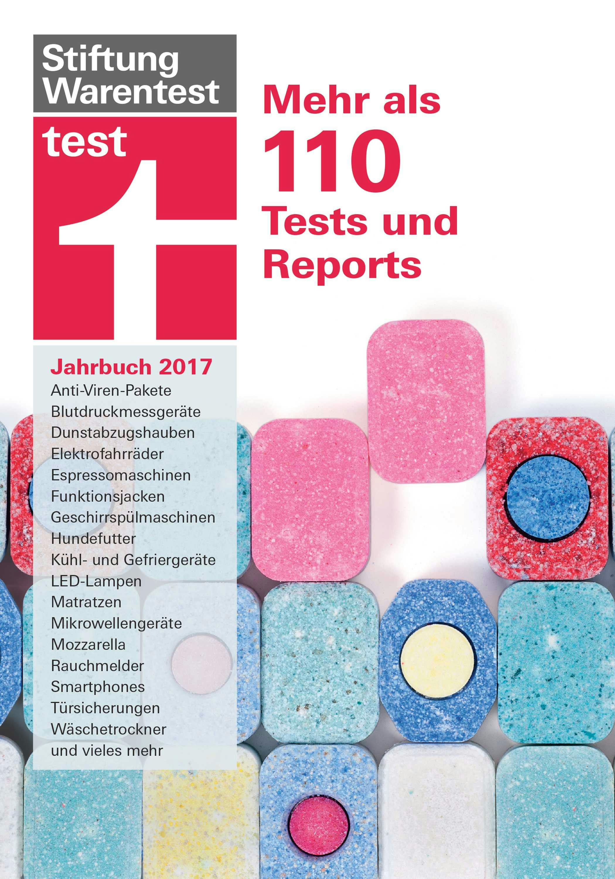 test Jahrbuch 2017: Mehr als 110 Tests und Reports - 