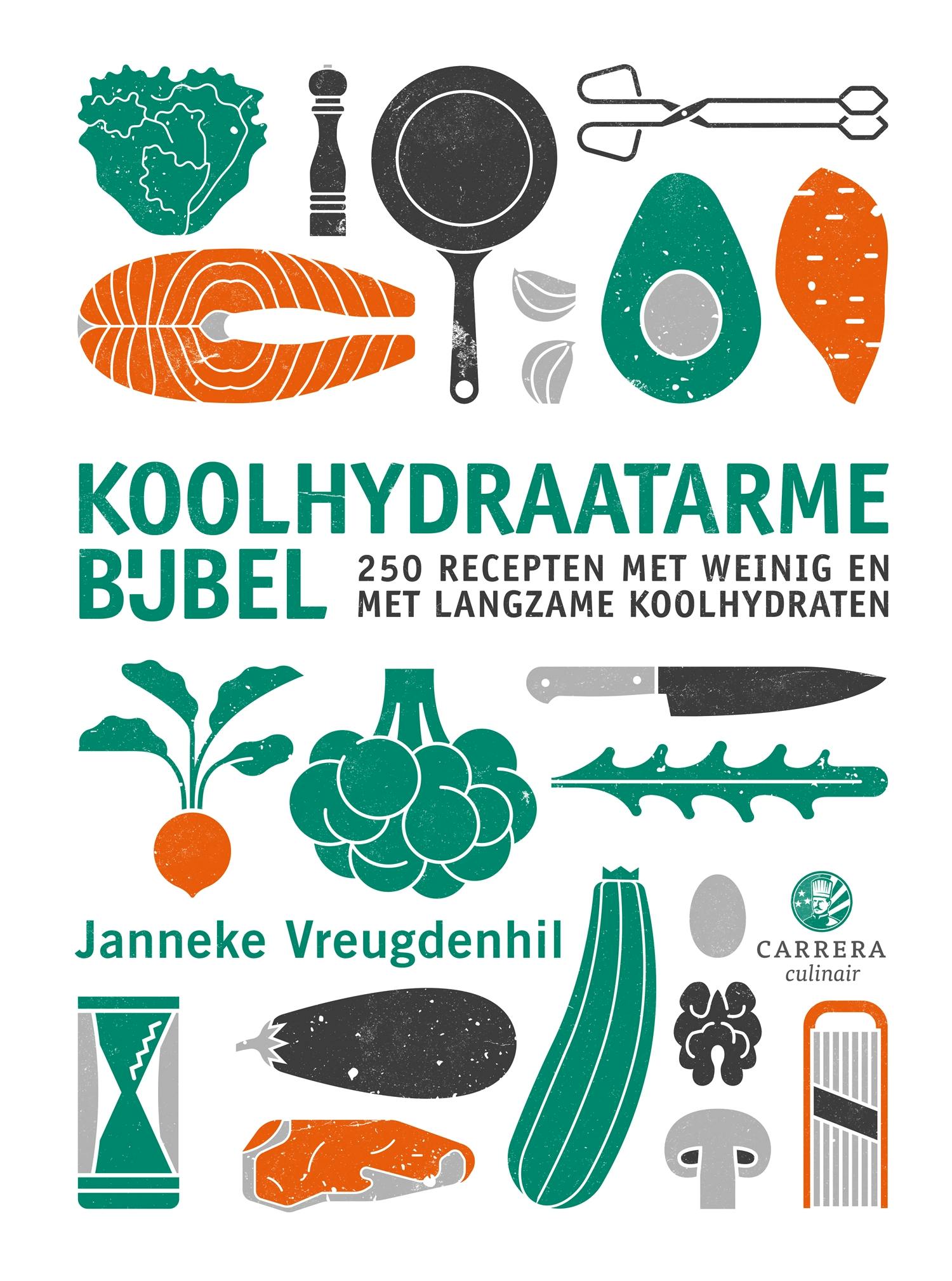 Koolhydraatarme bijbel: 250 recepten met weinig en langzame koolhydraten - Janneke Vreugdenhil