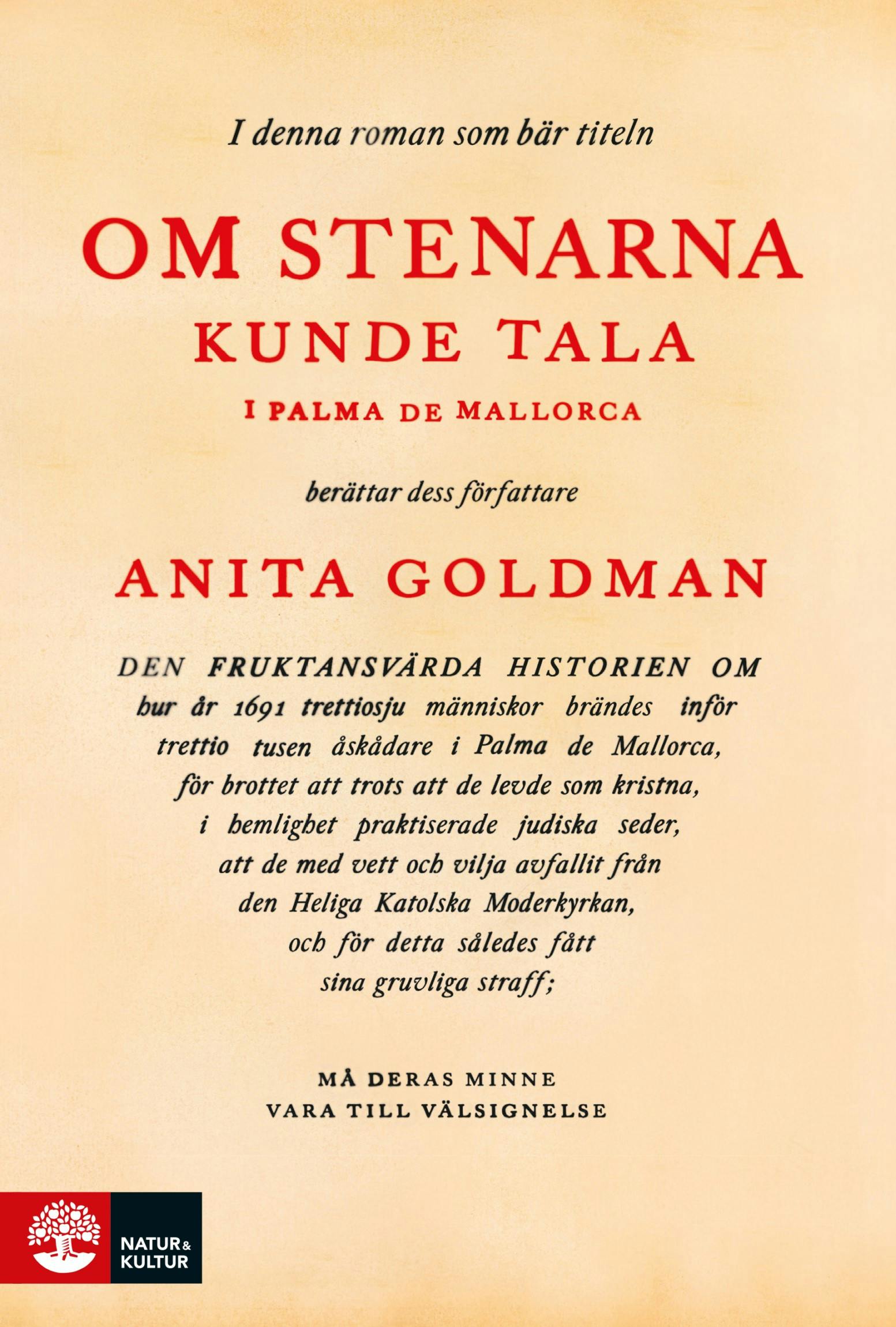 Om stenarna kunde tala i Palma de Mallorca - Anita Goldman
