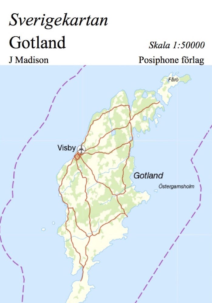 Sverigekartan, Gotland - J Madison
